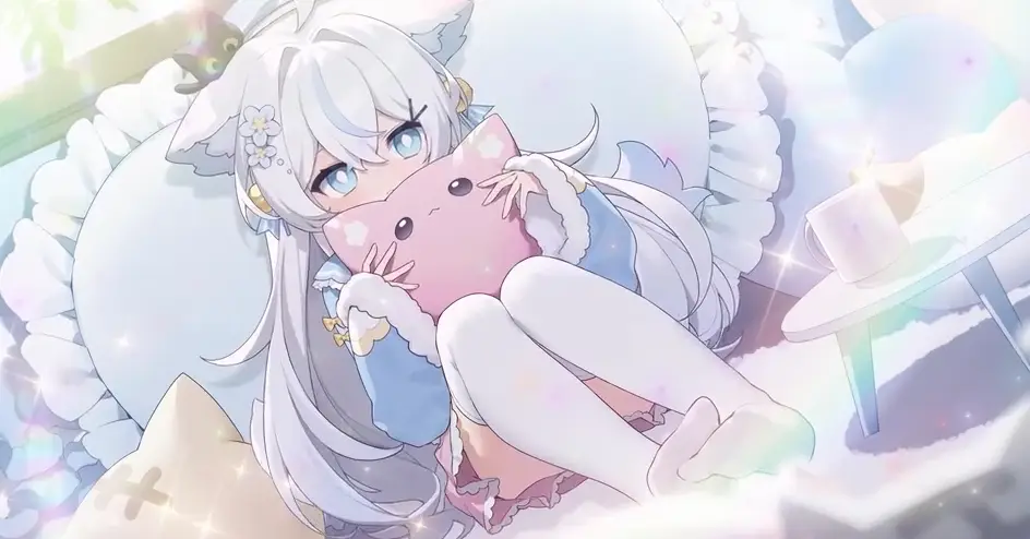 猫娘 蓬松 早晨 4K动态壁纸