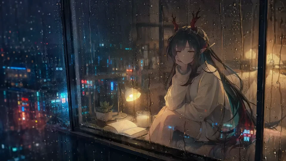 明日方舟 终末地 庄方宜 雨夜 4K动态壁纸